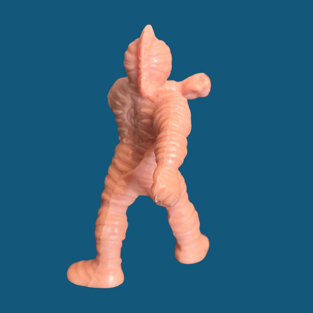 Vintage Kinnikuman Kinkeshi MUSCLE Salmon Pink Rubber Figure Zebra B 219 - Picture 7 of 9